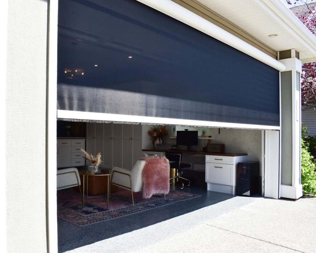 Motorized Retractable Screen For Garage