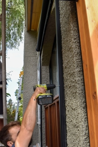 motorized or retractable screen door installation
