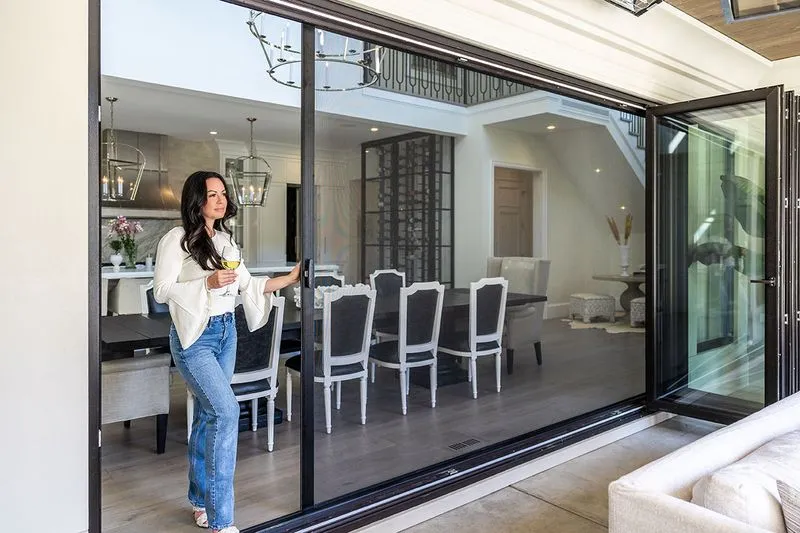 large retractable screen door opening