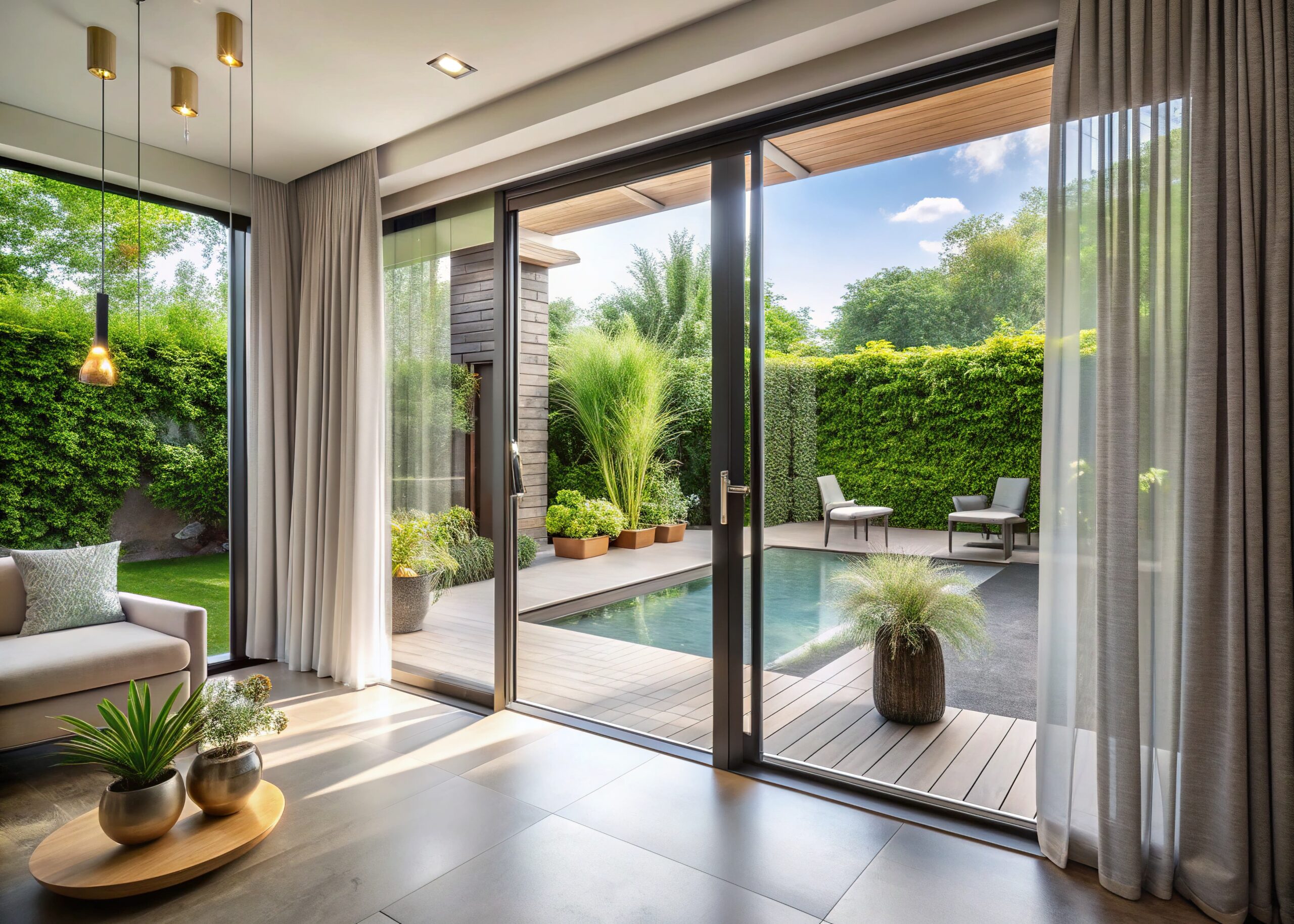 Retractable Screen for Double Doors